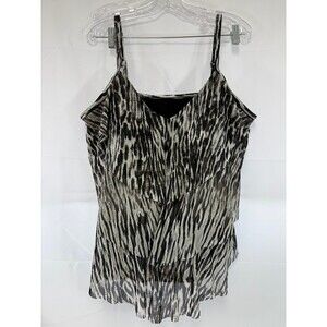 Swim by Cacique Women’s Swim Top Tankini Size 22 Adjustable Straps